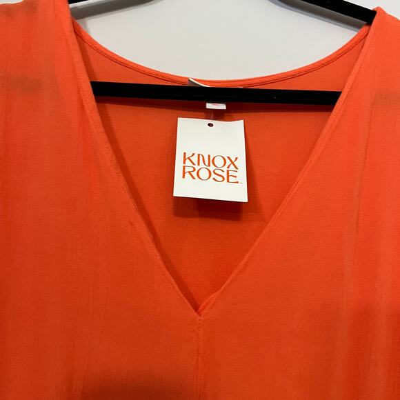 Knox Rose Women's Plus Size Flutter Short Sleeve Embroidered Dress - 4X - NWT - Picture 3 of 14